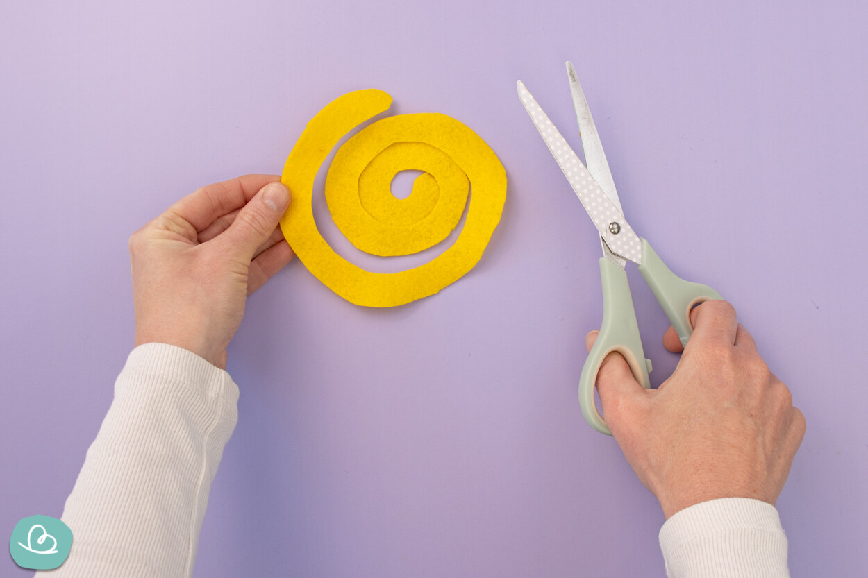 Spirale aus Filz