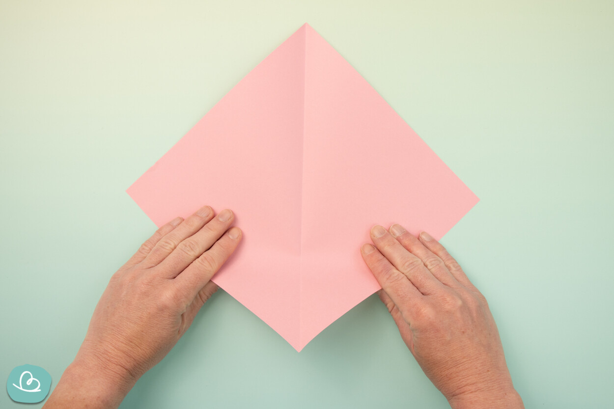 Papier mittig falten