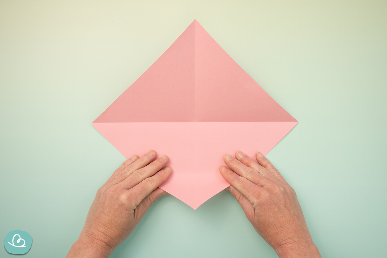 Mittelfaltung Origami Papier