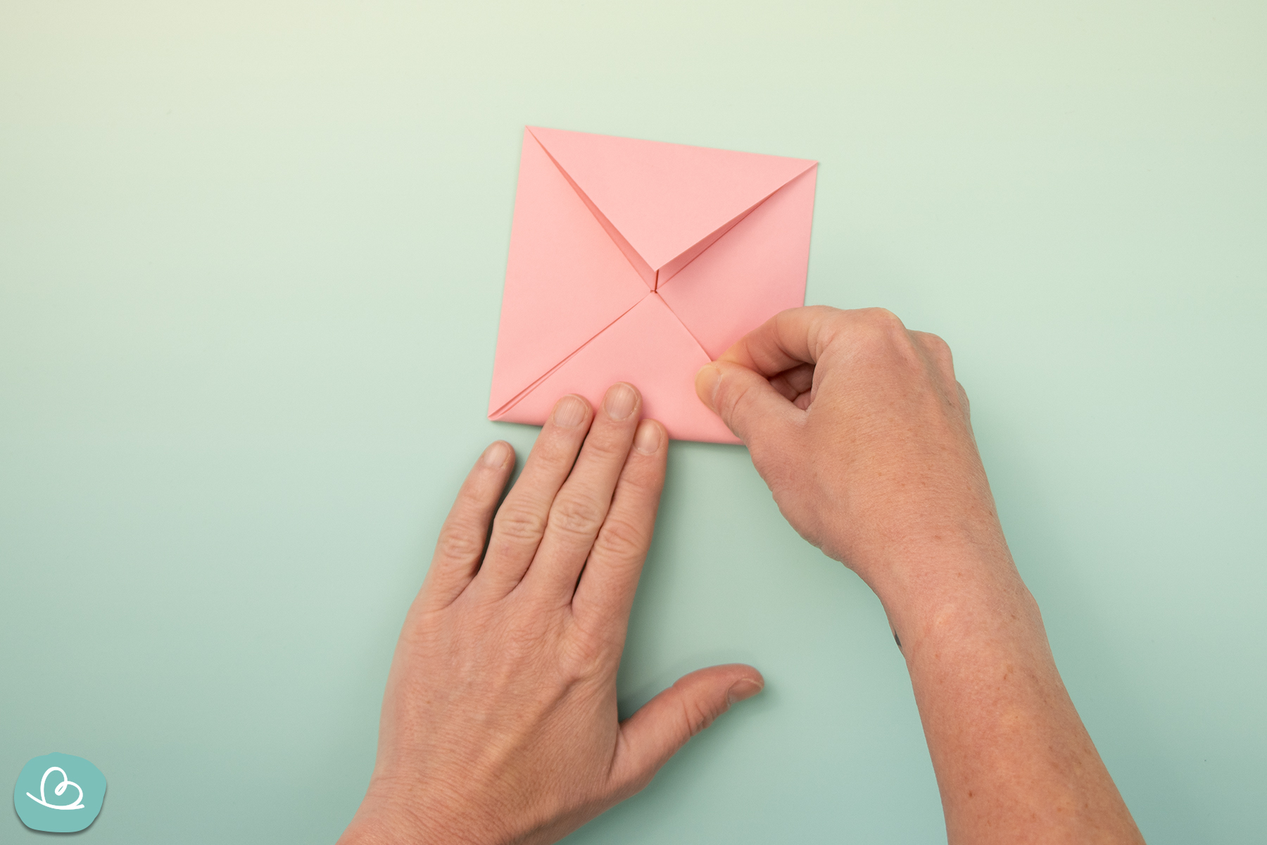 Origami Papier falten Schritt für Schritt