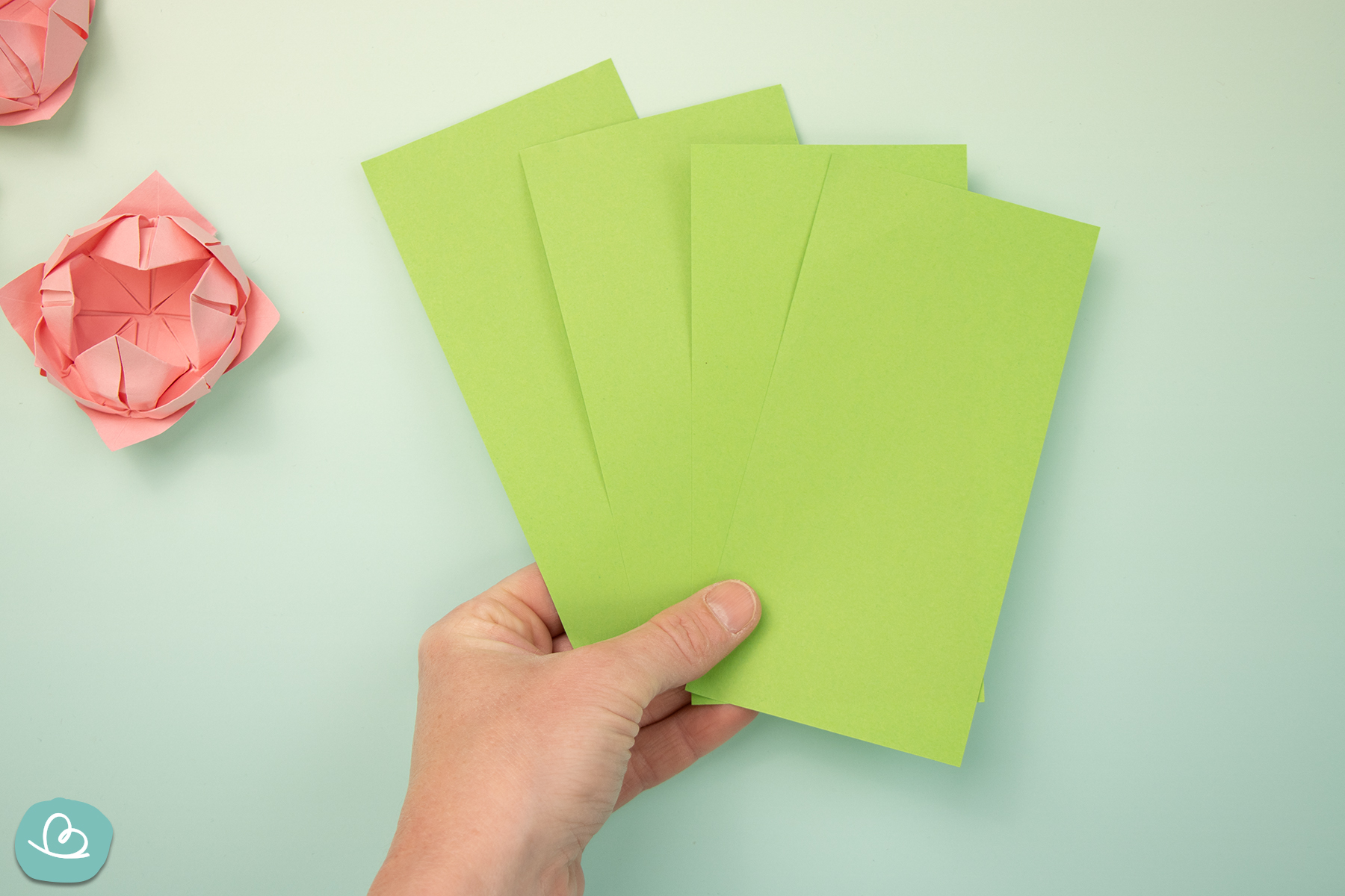 Papierstreifen aus Origamipapier