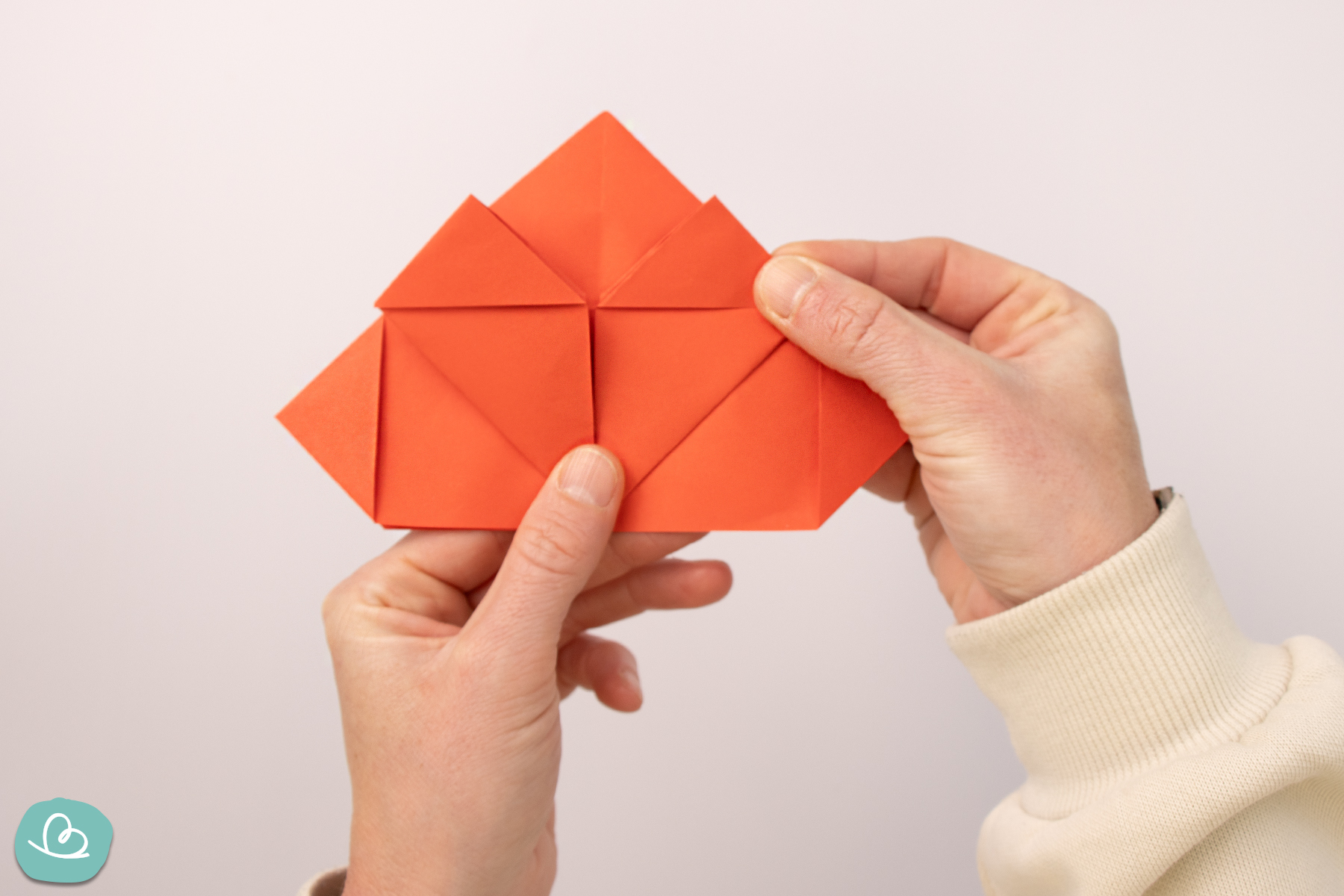 Origami Rose falten Schritt-für-Schritt Anleitung
