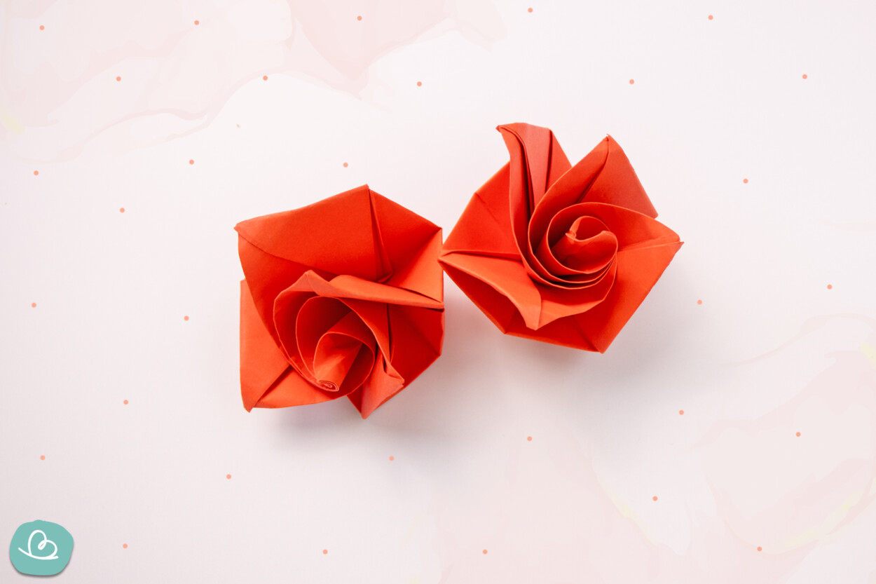 Origami Rose falten