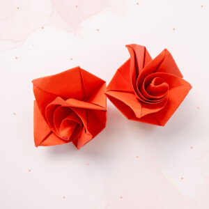 Origami Rose falten