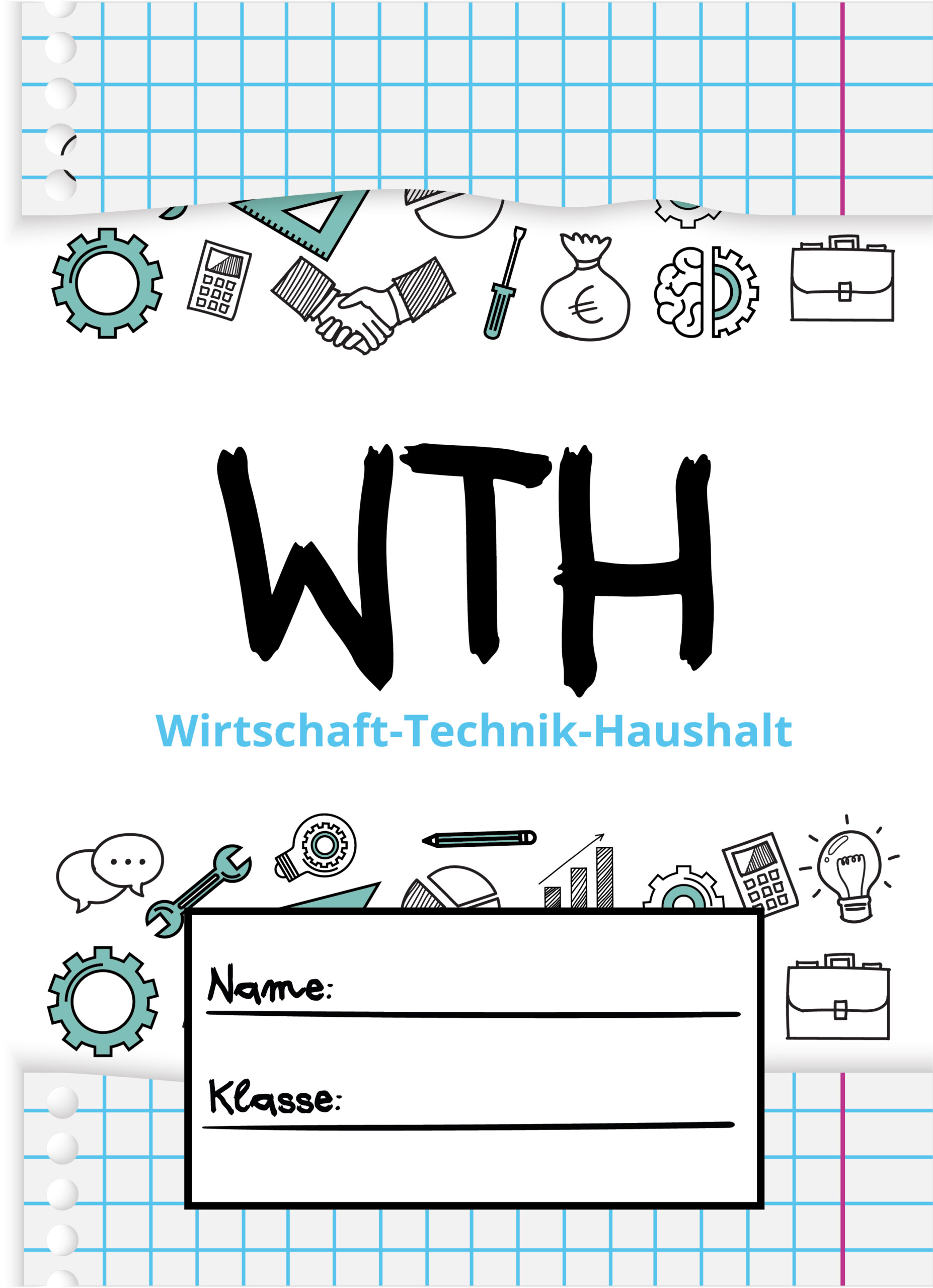 WTH Deckblatt Designs für Schule