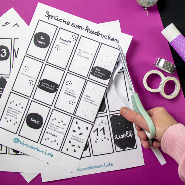 Adventskalender Sprüche zum Ausdrucken