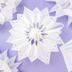 Sterne aus Butterbrottüten basteln mit 10 Vorlagen zum Ausdrucken