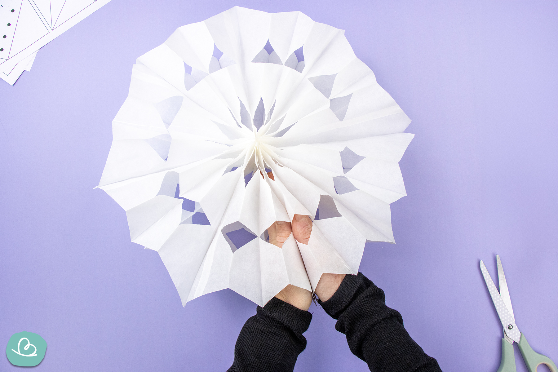 Sternenden zusammen kleben