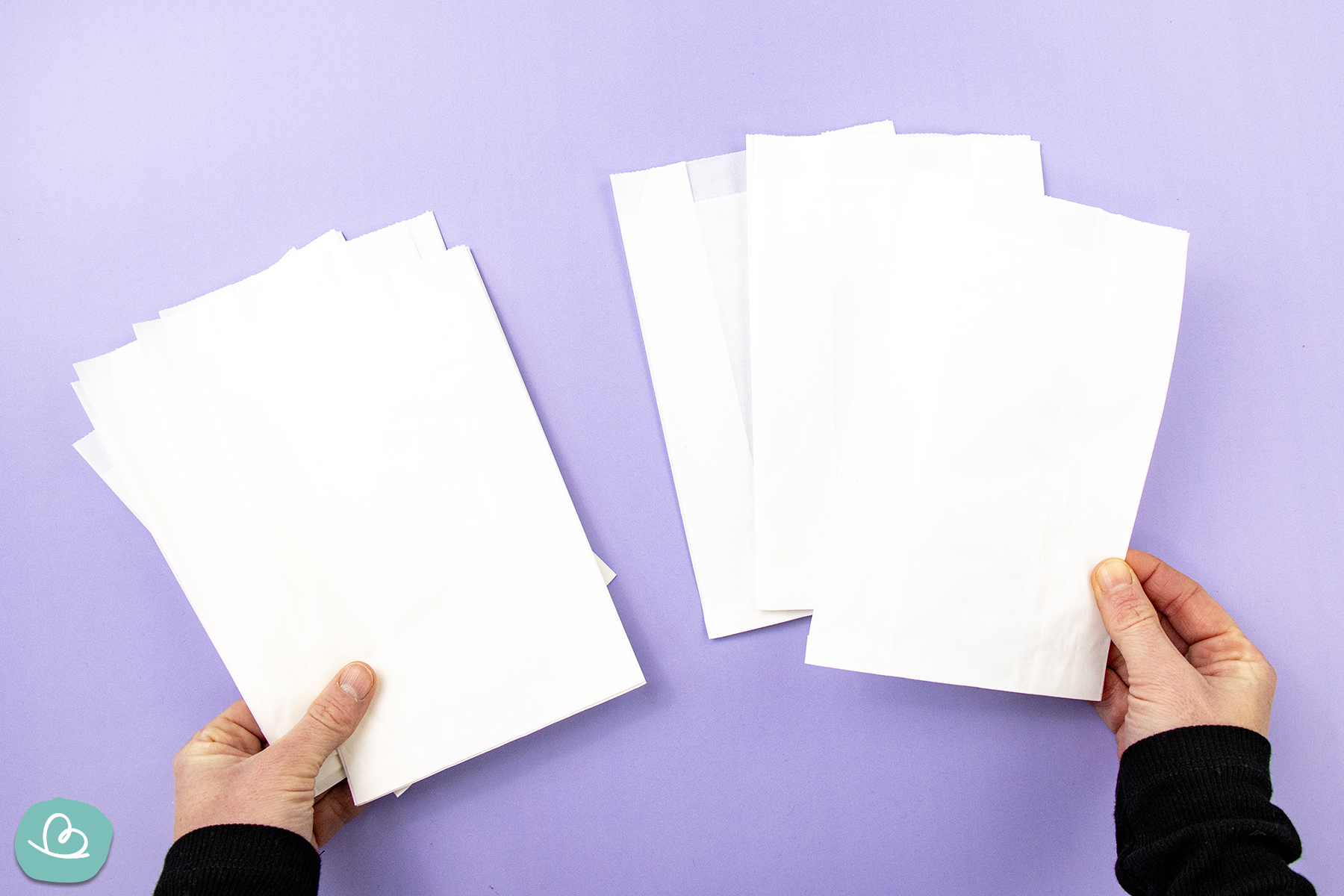 Butterbrottüten abzählen