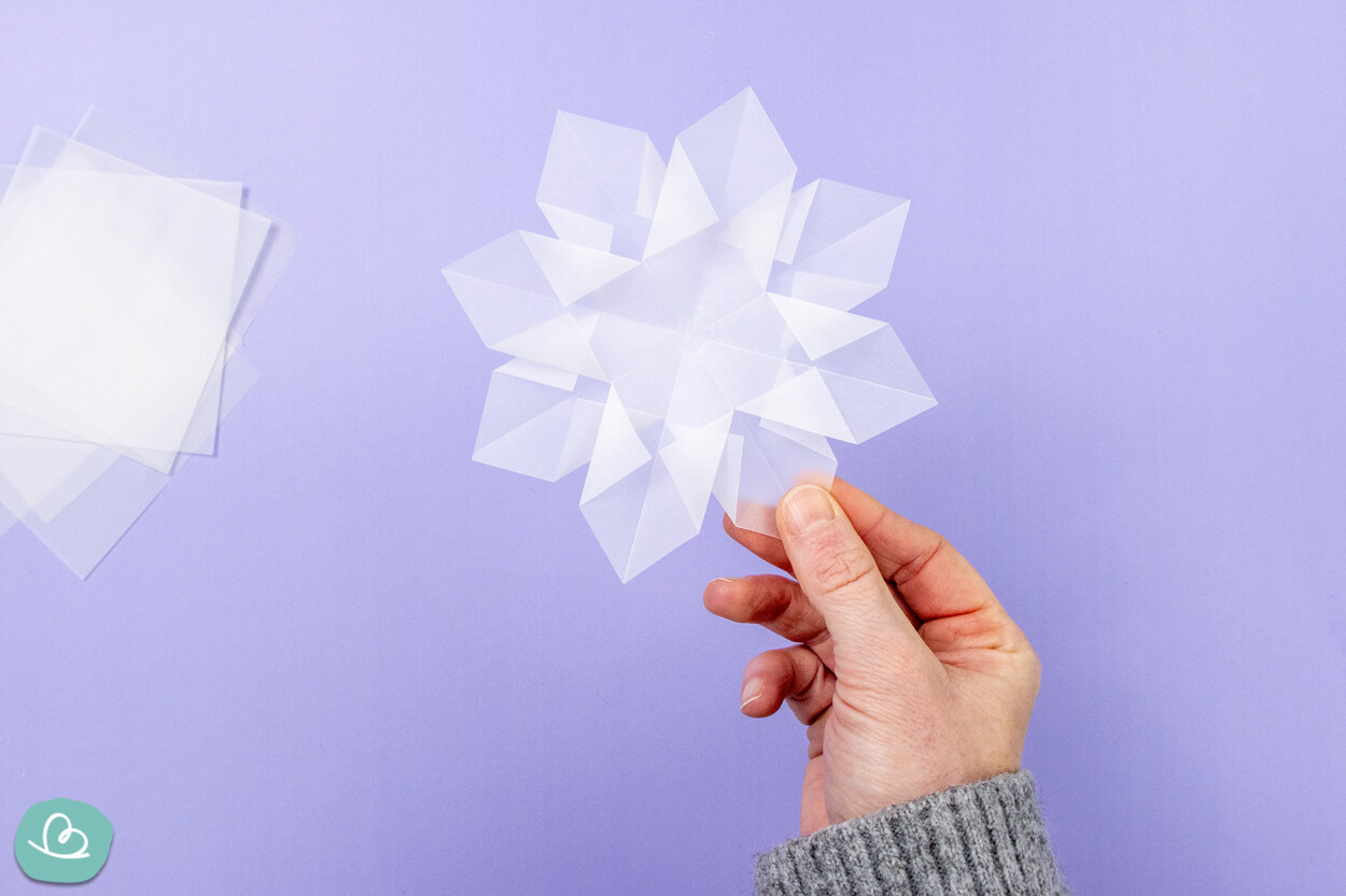 Stern aus Transparentpapier