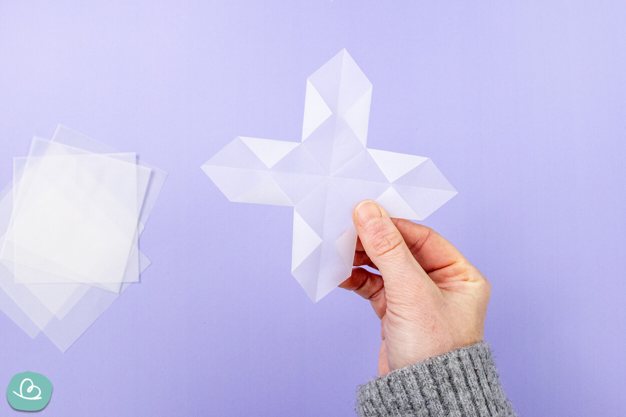 Kleine Dreiecke falten