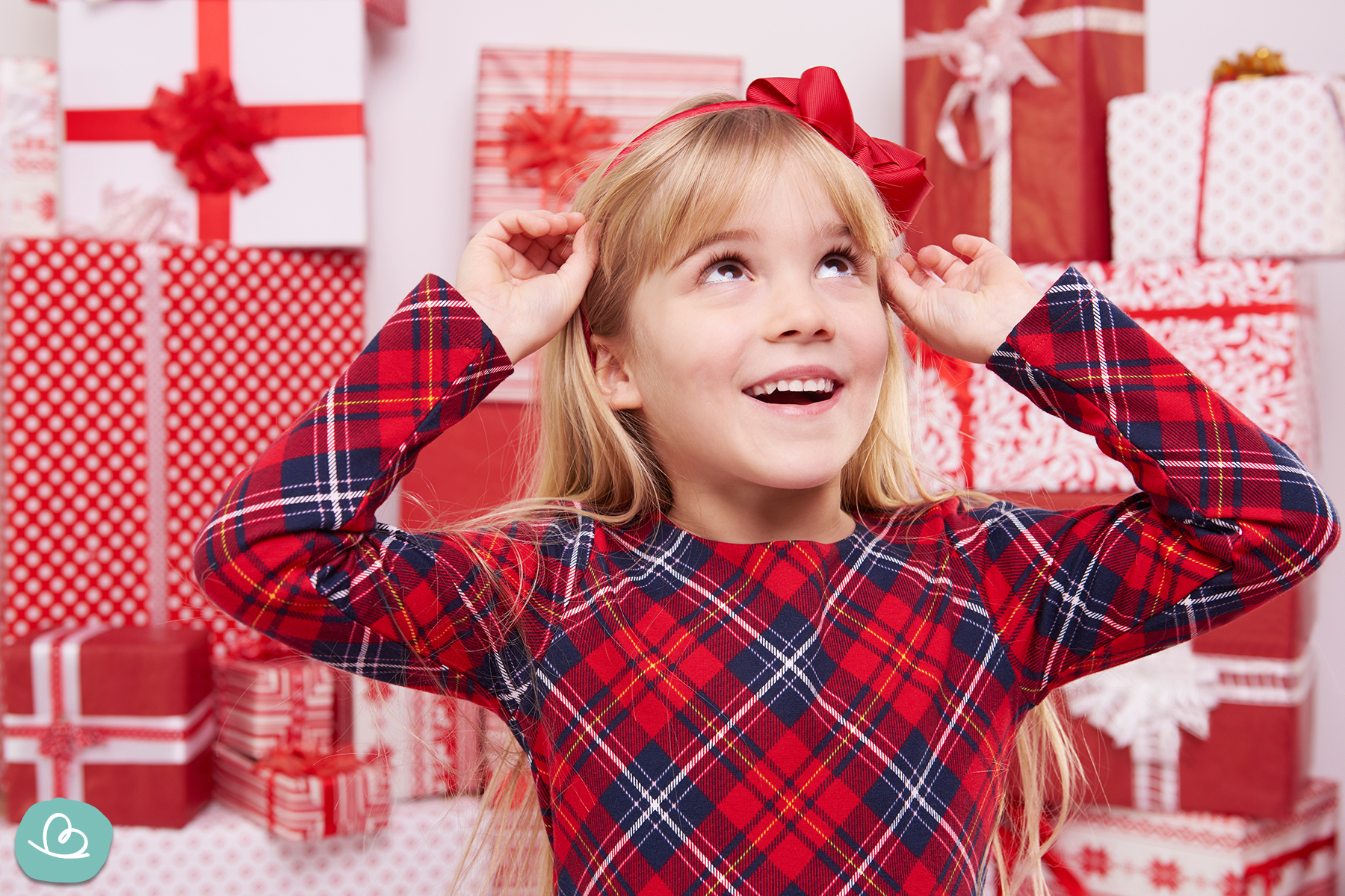 Weihnachtsreime für Kinder- Sprüche mit Schleife