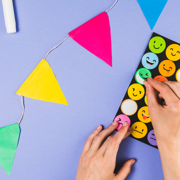 Kreative Sticker Magie